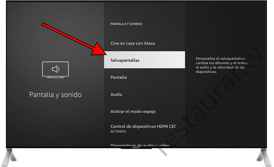 Salvapantallas Fire TV