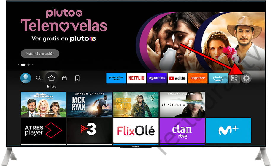 Pantalla inicio Fire TV