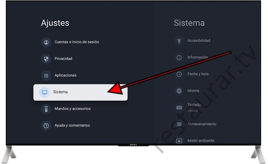 Sistema Google TV